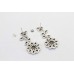 Traditional dangle women earring 925 sterling silver black onyx stone C 420